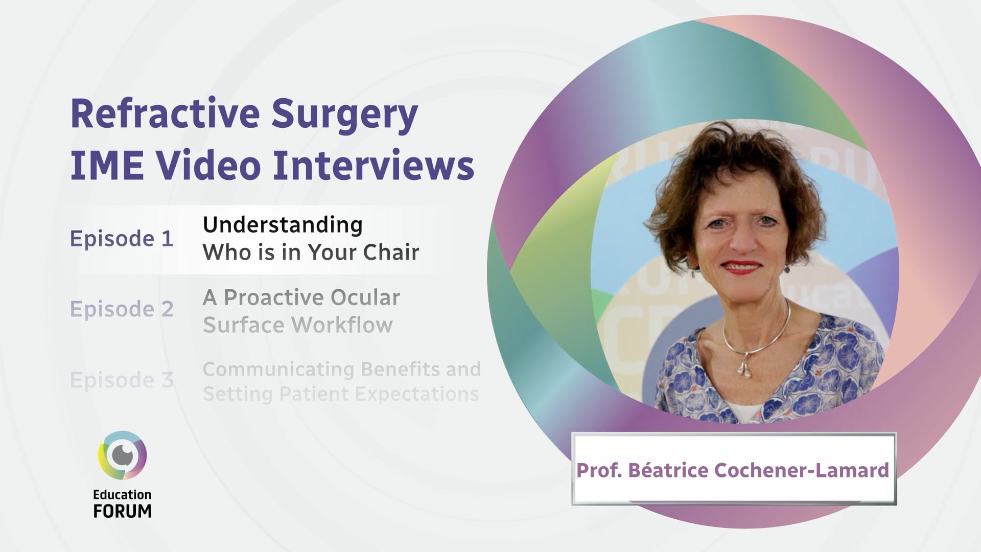 IME Expert Podcast Series on Refractive Surgery: Understanding Who is in Your Chair