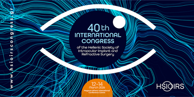 40th Congress of the Hellenic Society of Intraocular Implant and Refractive Surgery (HSIOIRS)