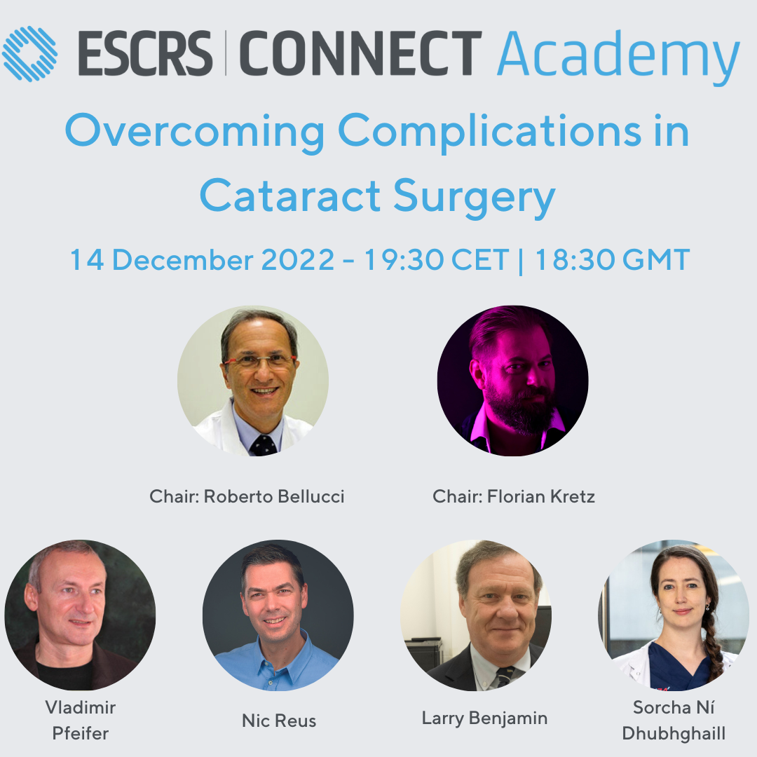 ESCRS eConnect Webinar - Overcoming Complications in Cataract Surgery - Podcast