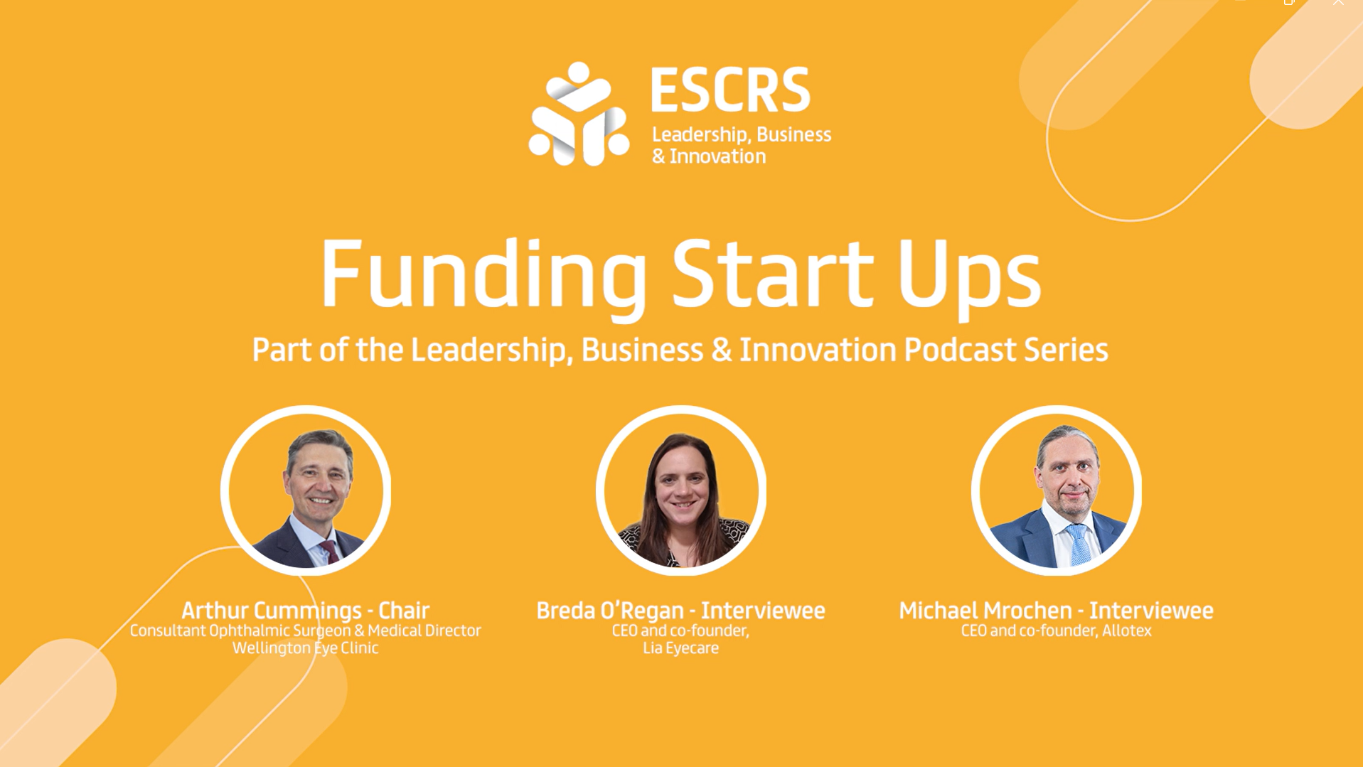 Leadership, Business and Innovation Podcast - Funding Start Ups