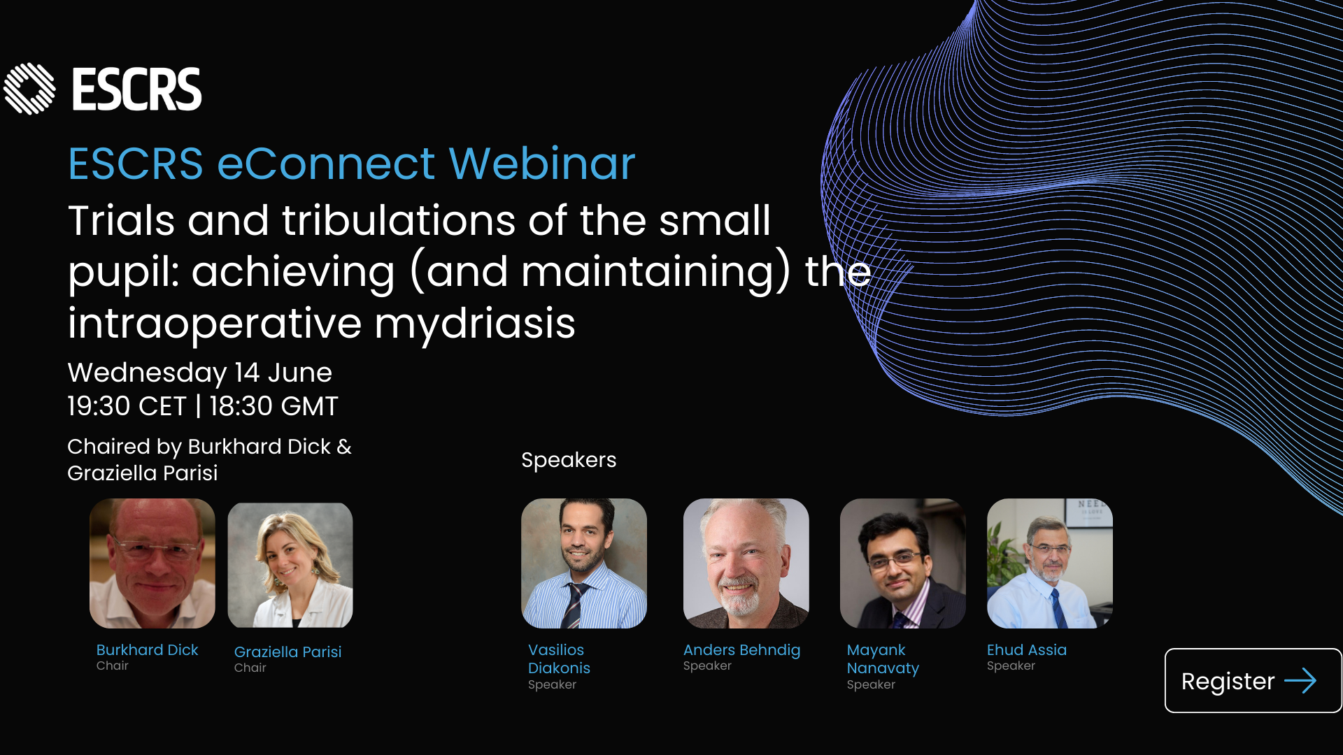 ESCRS eConnect Webinar - Trials and tribulations of the small pupil: achieving (and maintaining) the intraoperative mydriasis - Podcast