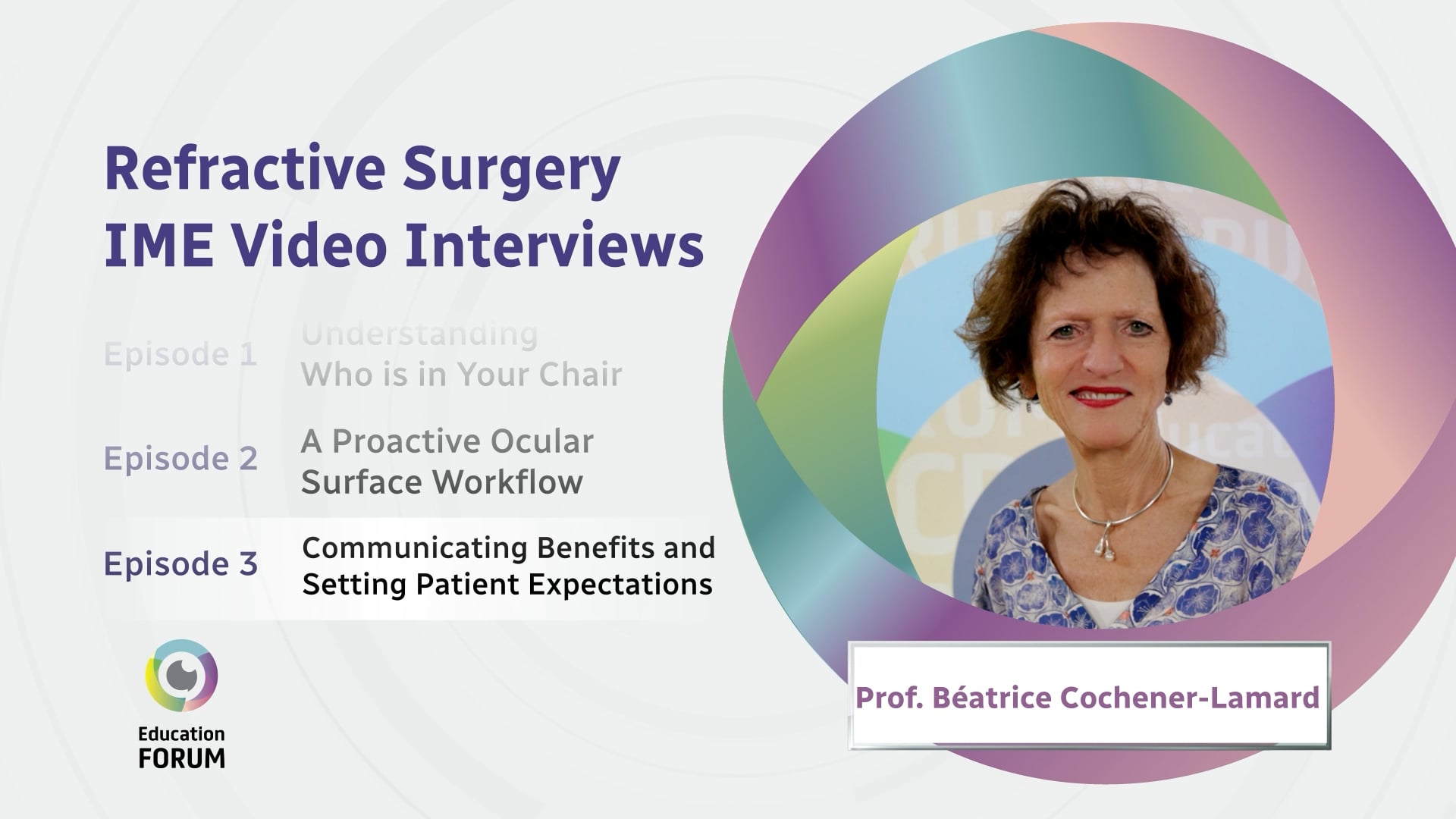 IME Expert Podcast Series on Refractive Surgery: Communicating Benefits and Setting Patient Expectations