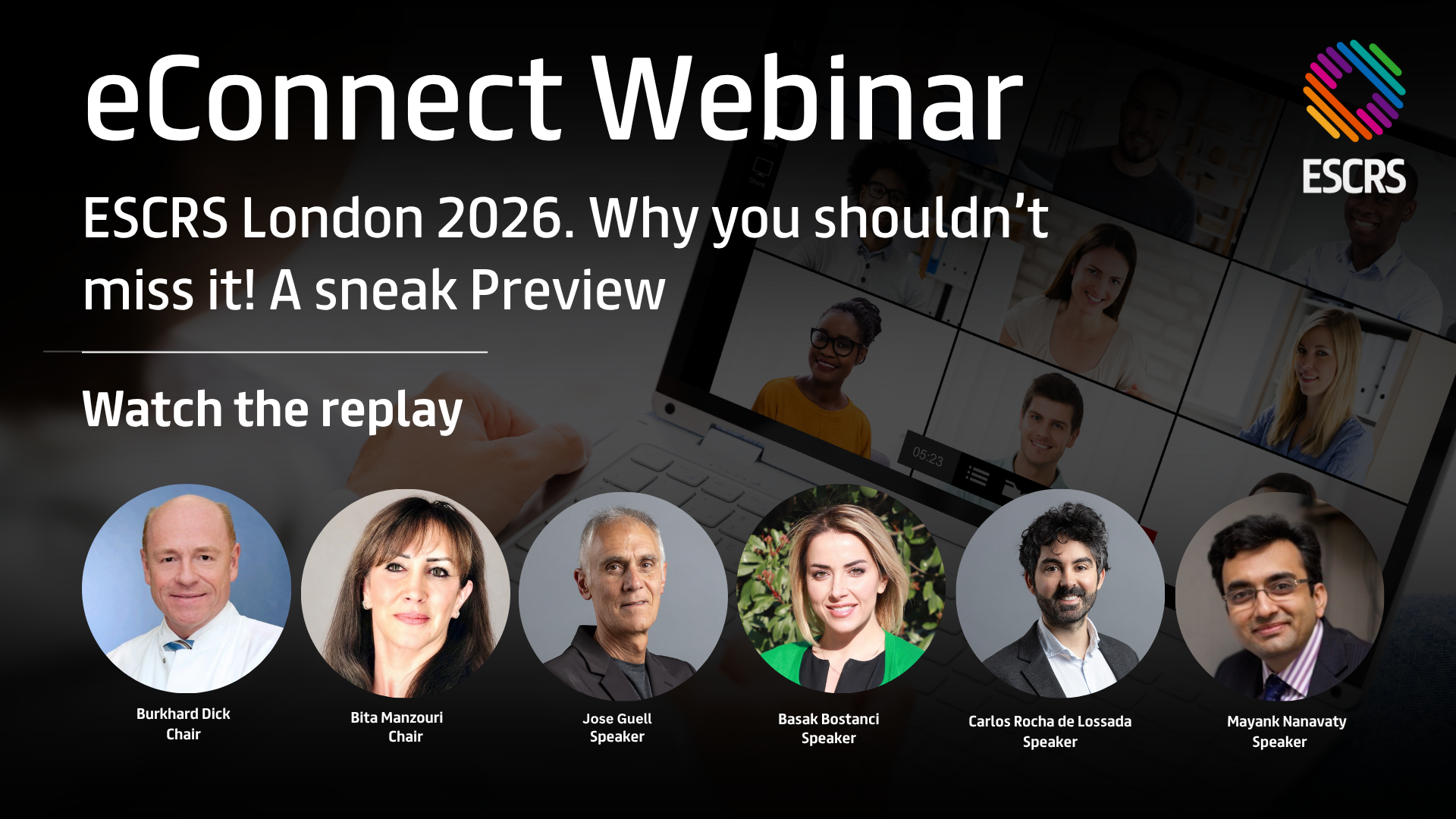 ESCRS eConnect Webinar - Podcast - ESCRS London 2026. Why you shouldn’t miss it! A sneak Preview