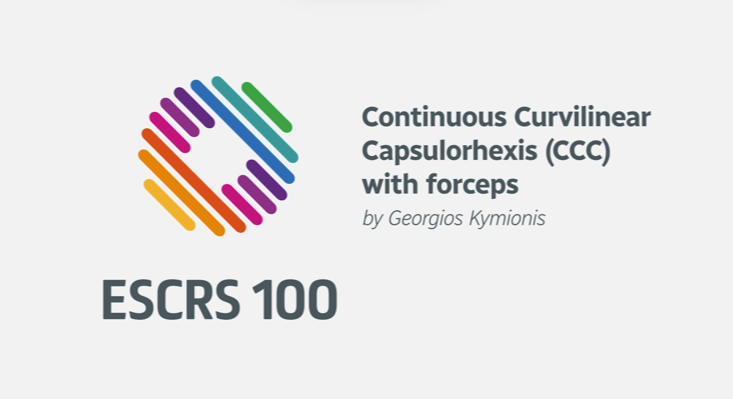 Continuous Curvilinear Capsulorhexis (CCC) with forceps - Georgios Kymionis